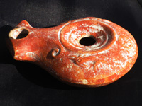 Daroma-like Oil Lamp. 50-100 CE.