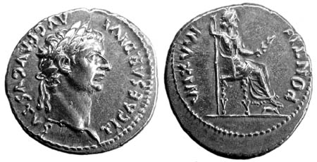 Tribute Penny - silver denarius of Emperor Tiberius