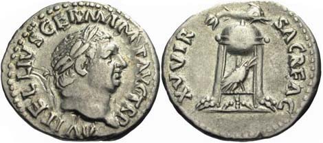 Silver Denarius of Emperor Vitellius