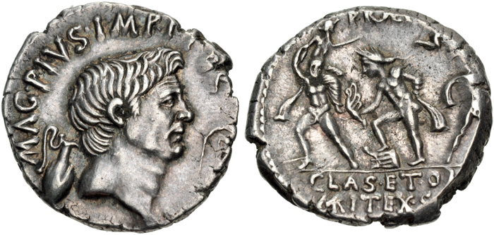 Denarius of Sextus Pompey