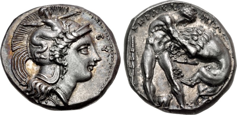 Herakleian nomos with head of Athena
