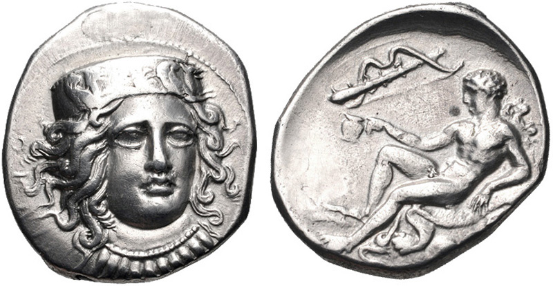 Kroton silver nomos depicting Hera