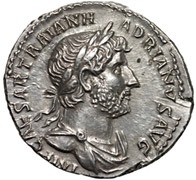 Coin portrait of Emperor Hadrian
